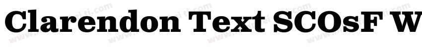 Clarendon Text SCOsF W05 Bold字体转换